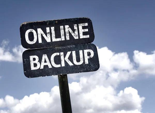 Online Backup tecken — Stockfoto