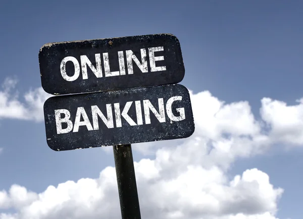 Online Banking sign — Stock Photo, Image