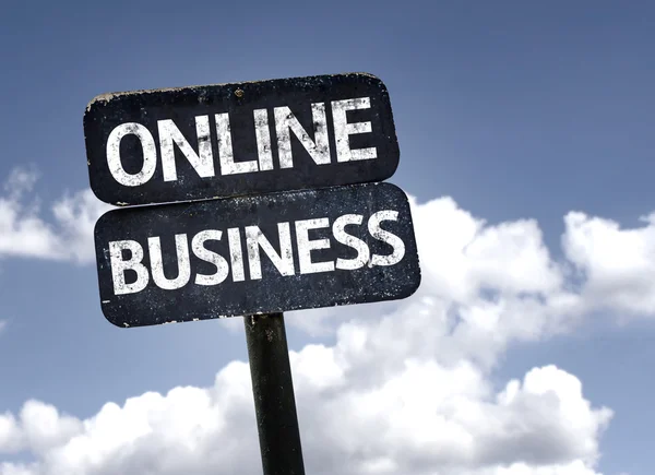 Online Business tecken — Stockfoto