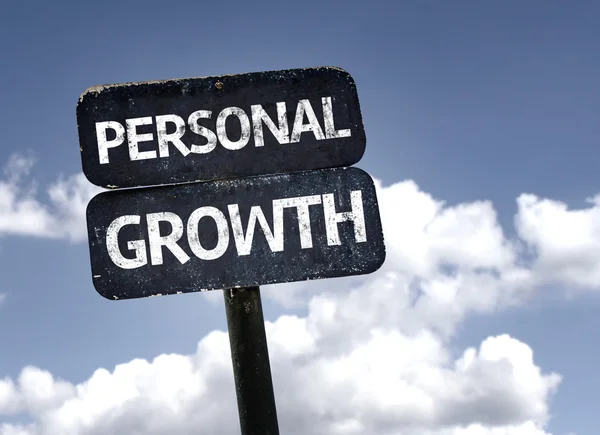 Personlig tillväxt tecken — Stockfoto