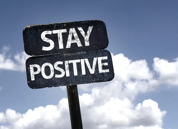 Stay Positive sign — Stock Photo, Image