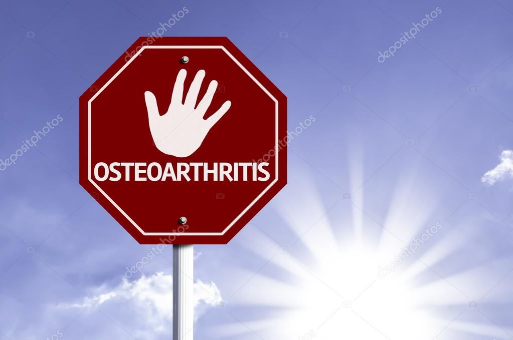 Stop Osteoarthritis (OA) red sign
