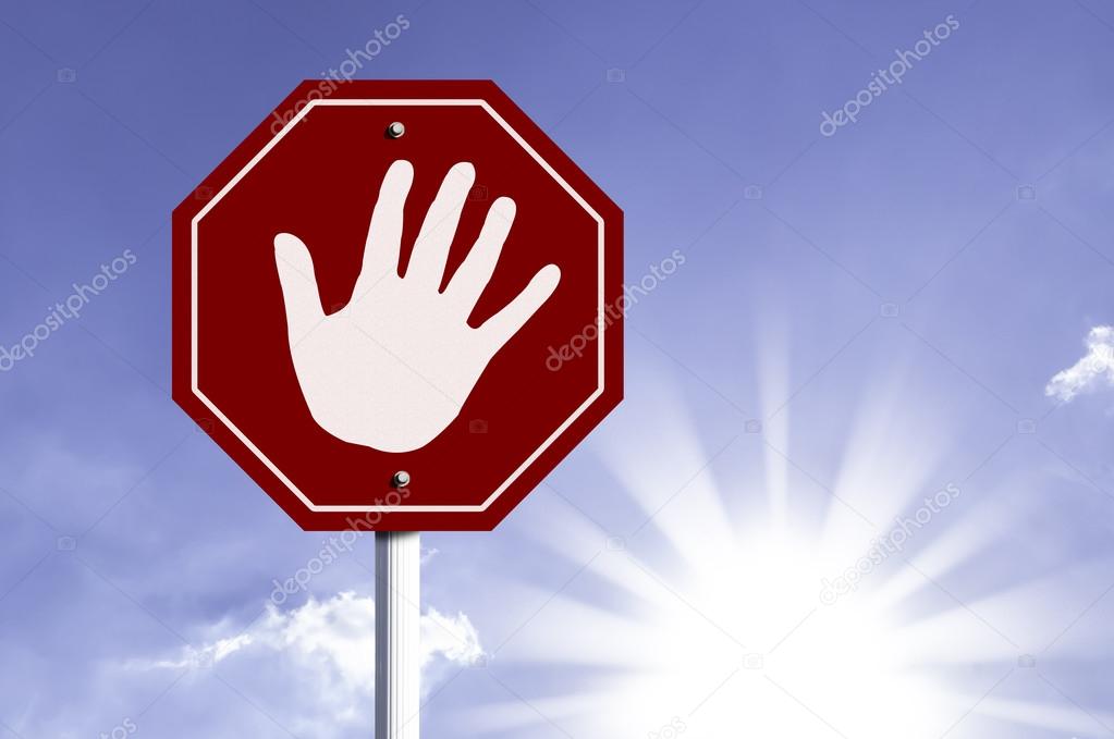 Stop Hand red sign