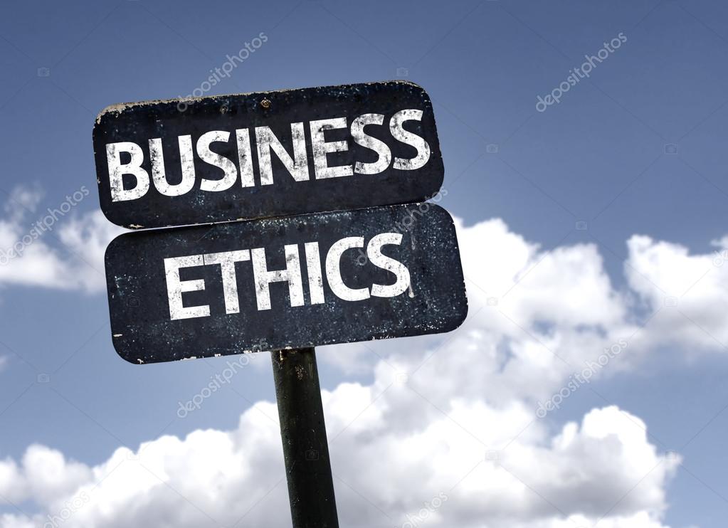 Business Ethics sign