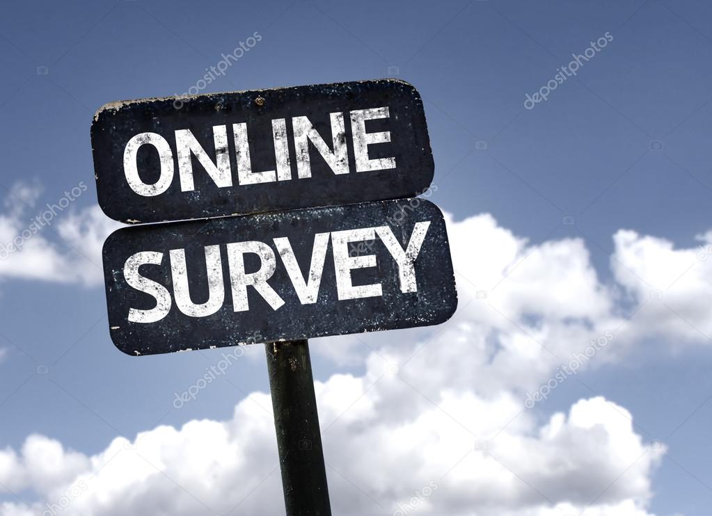 Online Survey sign