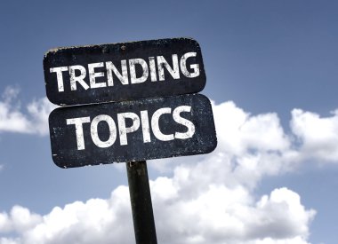 Trending Topics  sign clipart