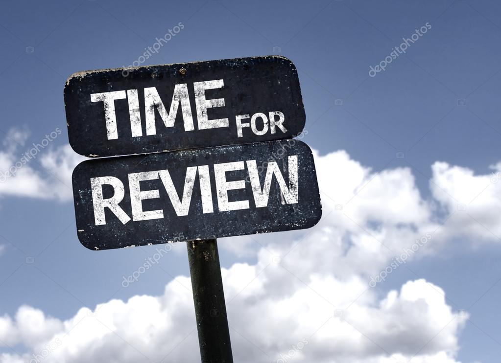 Time for review  sign