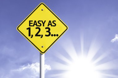 1, 2, 3 olarak kolay yol işareti