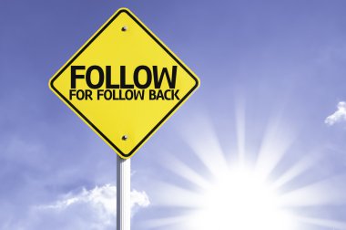 Takip arka yol işareti için izleyin