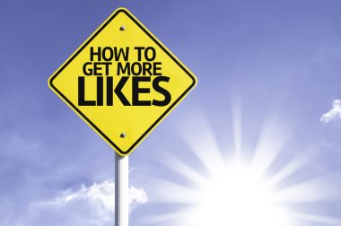 How to Get More Likes road sign clipart