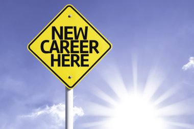 Yeni kariyer burada yol işareti