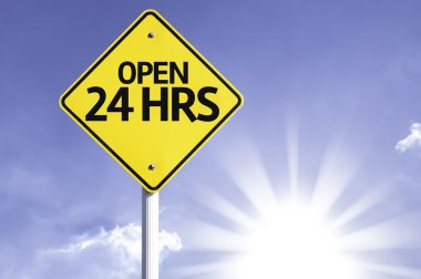 Açık 24 gönderilen yol işareti