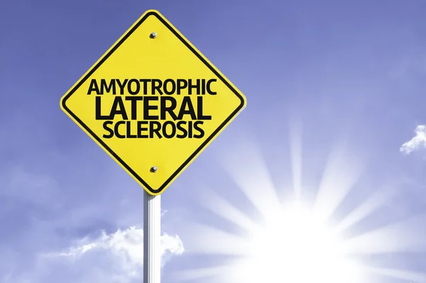 Amyotrophic lateral sclerosis road sign — Stock Photo, Image