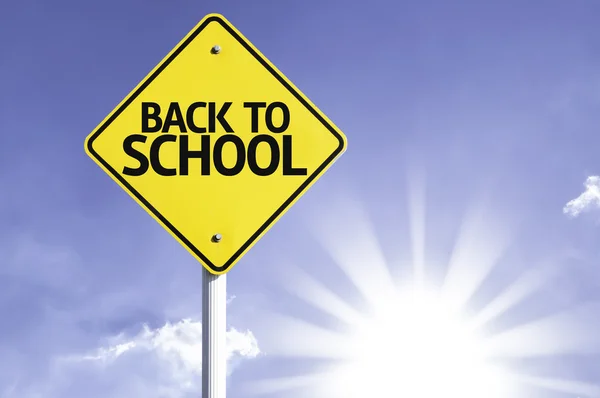 Back to School road sign — Stock Photo, Image
