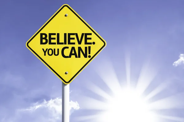 Believe. You Can! road sign — Stock Photo, Image