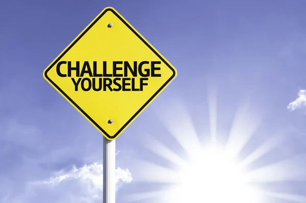 Challenge Yourself road sign — Stock Photo, Image