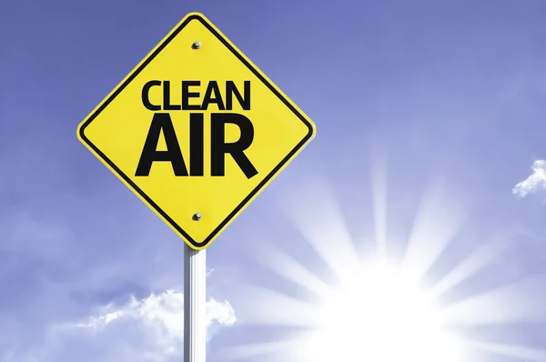 Clean Air road sign — Stock Photo, Image