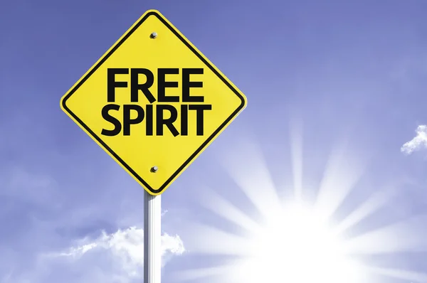 Free Spirit Vägmärke — Stockfoto