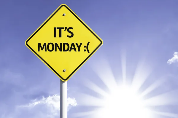 It's Monday road sign — Stock Photo, Image
