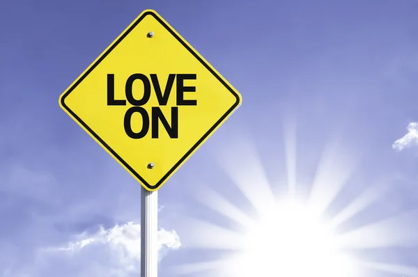 Liefde op verkeersbord — Stockfoto