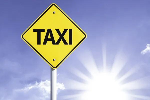 Taxi   road sign — Stock Photo, Image