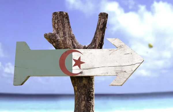 Algeria wooden sign — Stock Photo, Image