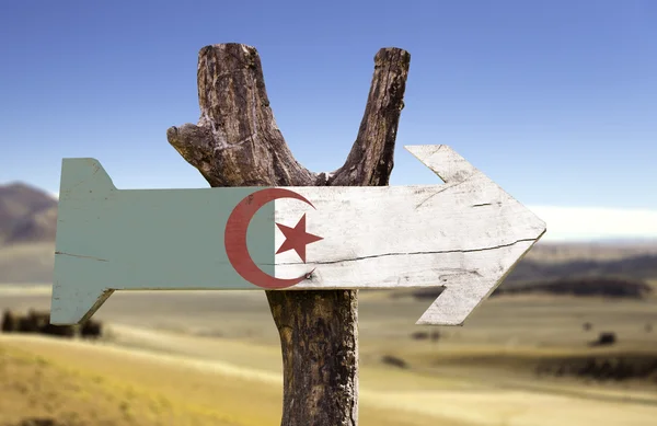 Algerije houten teken — Stockfoto