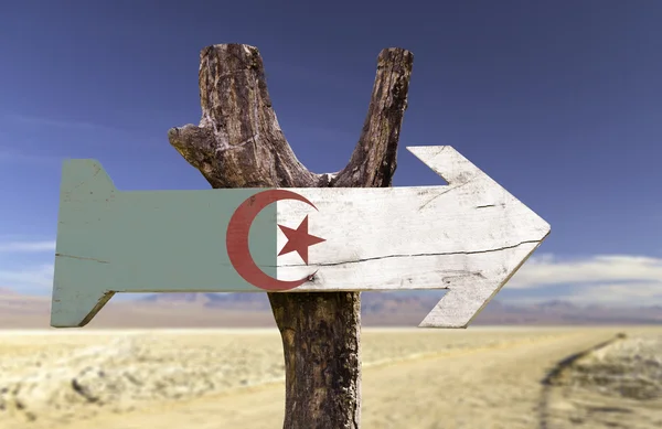 Algeria wooden sign — Stock Photo, Image