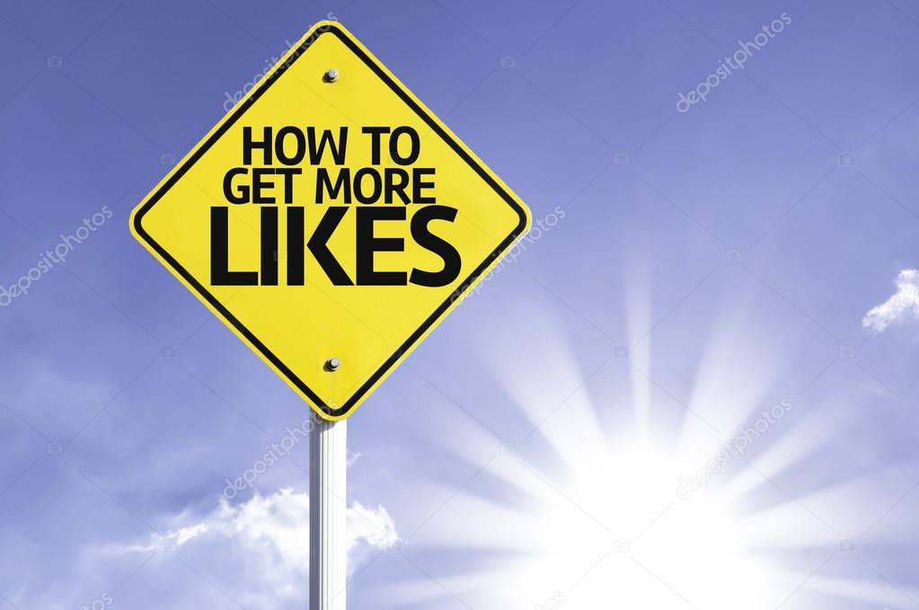 How to Get More Likes road sign
