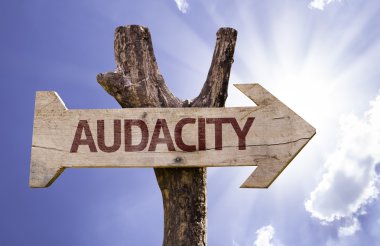Audacity ahşap işareti