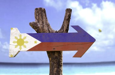 Filipinler ahşap işareti