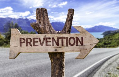 Prevention wooden sign clipart
