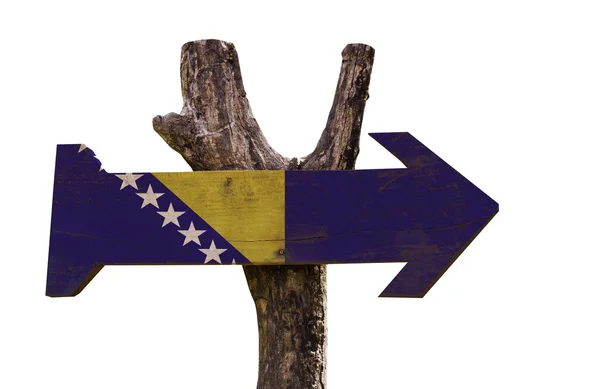 Bosnia and Herzegovina wooden sign — Stock Photo, Image