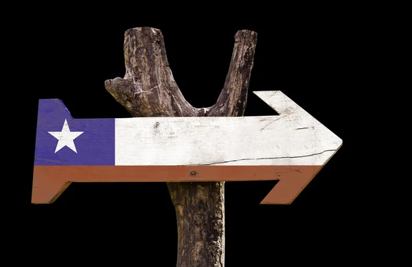 Chile drewniany znak — Zdjęcie stockowe