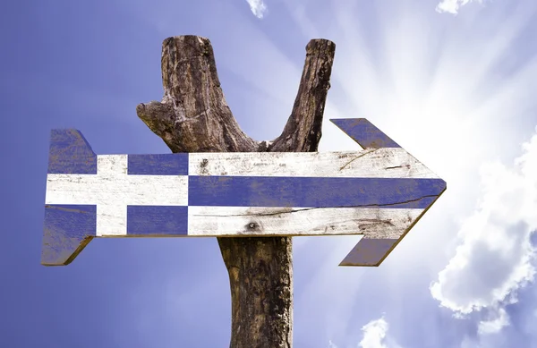 Greece wooden sign — Stock Photo, Image