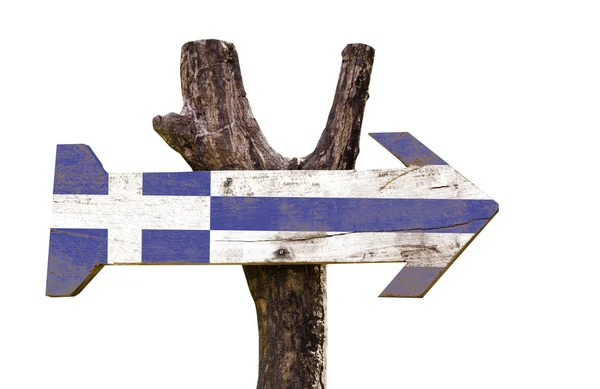 Дерев'яні знак Греції — стокове фото