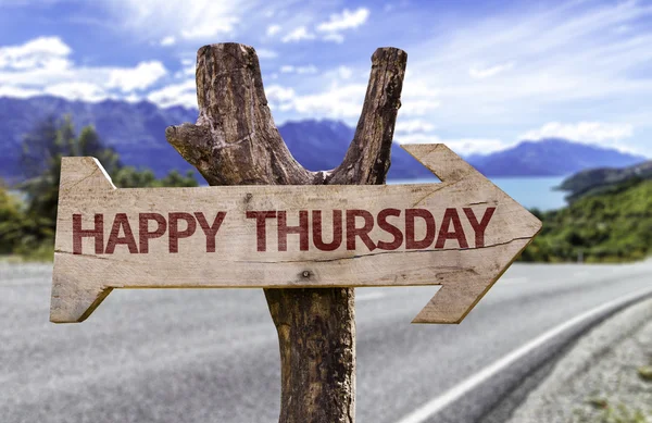 Happy Tuesday wooden sign — Stock Photo, Image