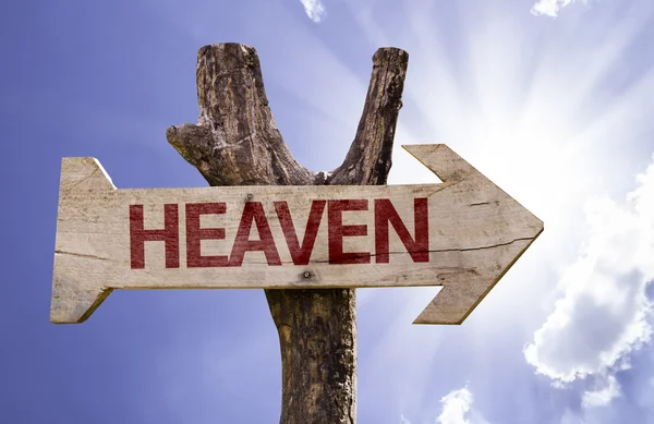 Heaven  wooden sign — Stock Photo, Image