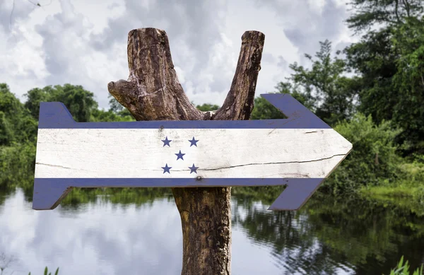 Señal de madera Honduras —  Fotos de Stock