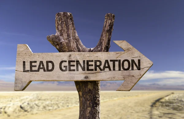 Lead Generation signo de madera — Foto de Stock