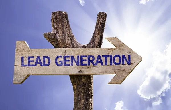 Lead Generation signo de madera — Foto de Stock