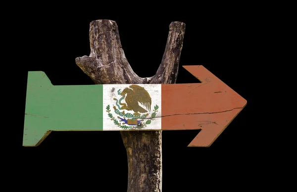 Mexico houten teken — Stockfoto