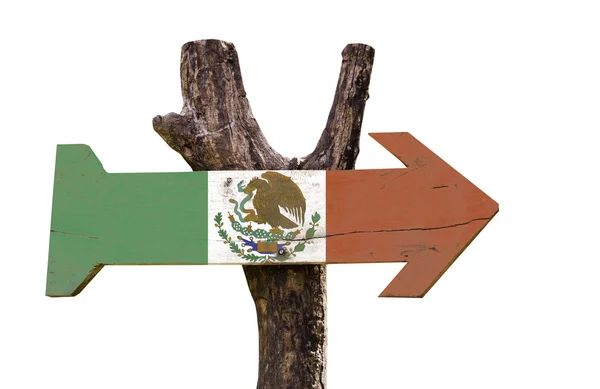 Mexico houten teken — Stockfoto