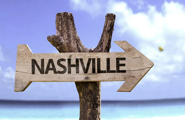 Nashville ahşap işareti — Stok fotoğraf