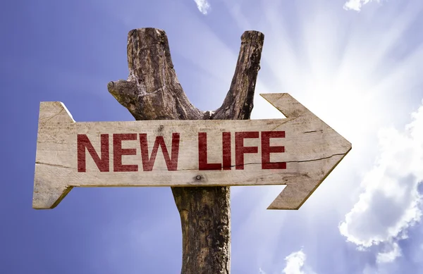 New Life wooden sign — Stock Photo, Image