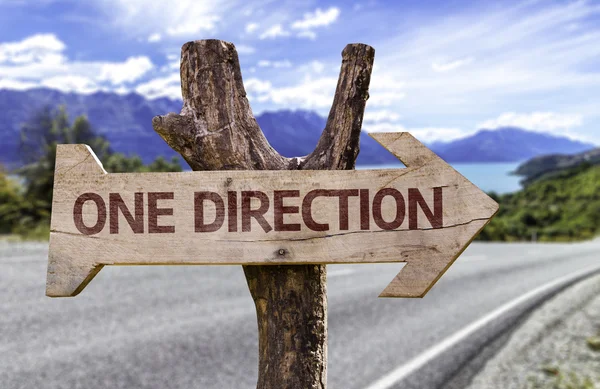 One Direction wooden sign — Stock Photo, Image