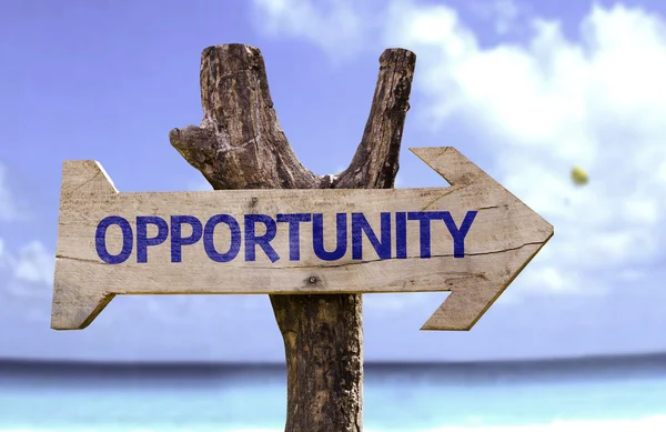 Opportunity wooden sign — Stock Photo, Image