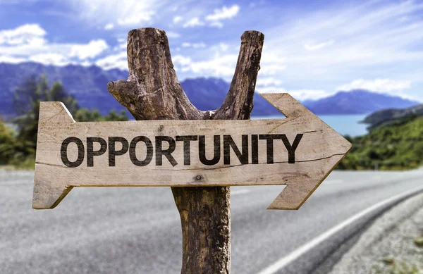 Opportunity wooden sign — Stock Photo, Image