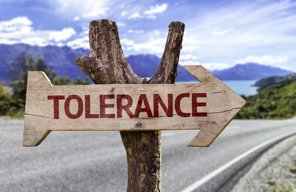 Tolerance  wooden sign — Stock Photo, Image