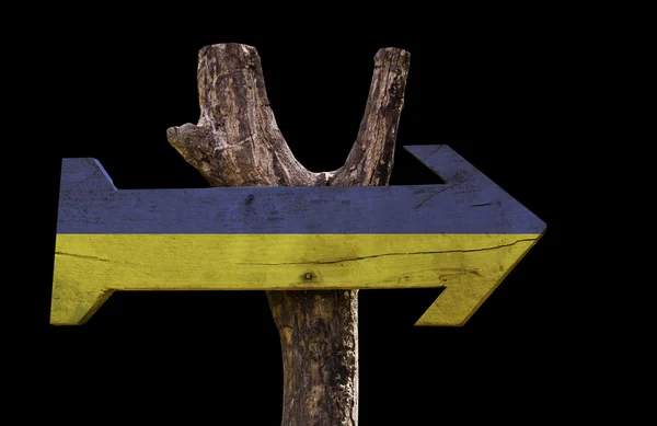 Ukrainisches Holzschild — Stockfoto